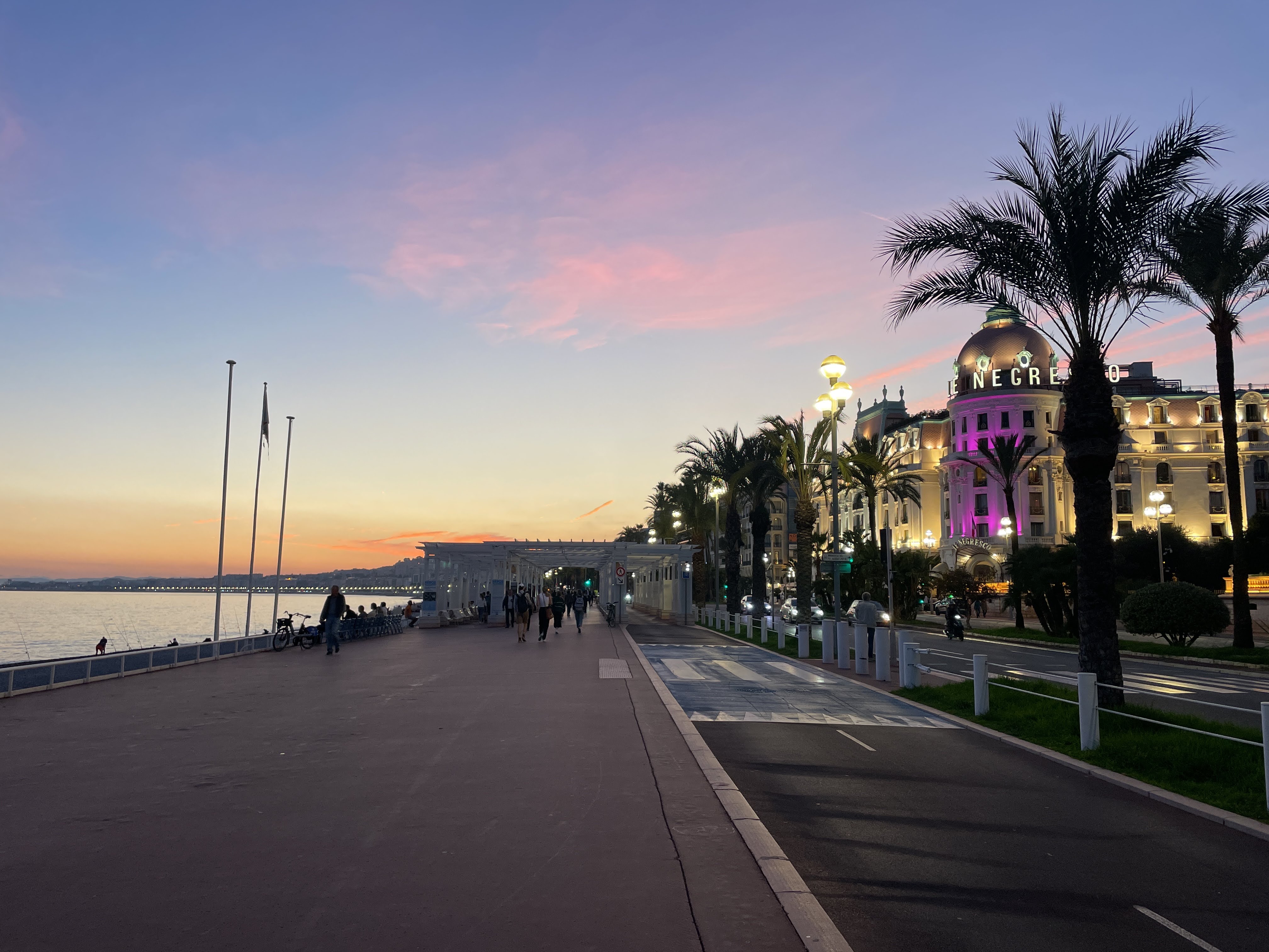 Casino Square with Hotel de Paris beautifully lit at night