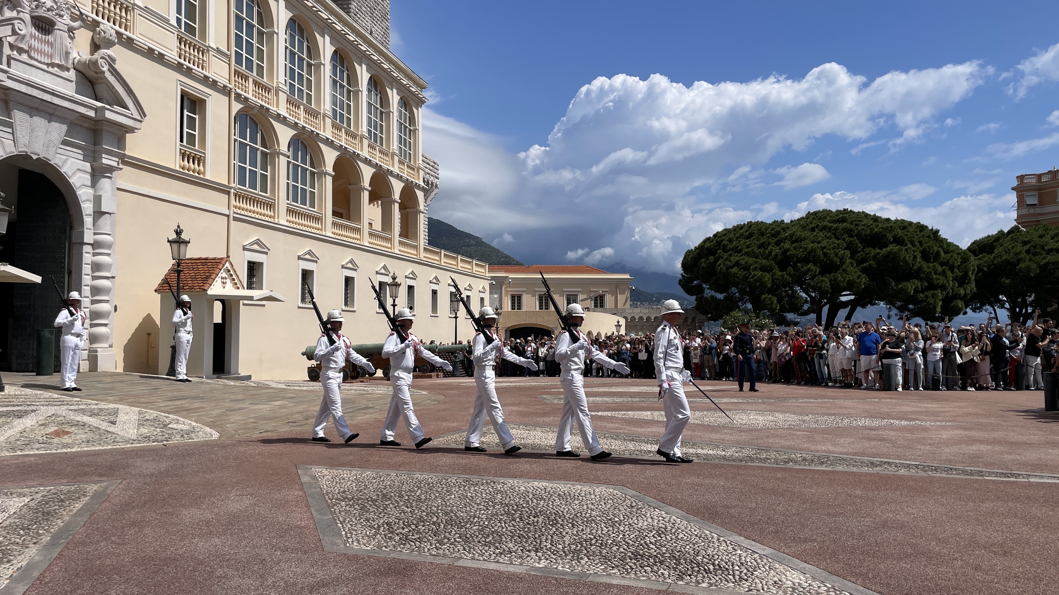 Monaco Cathedral and old town architecture